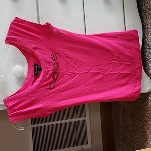 Pink  bebe large top with bling